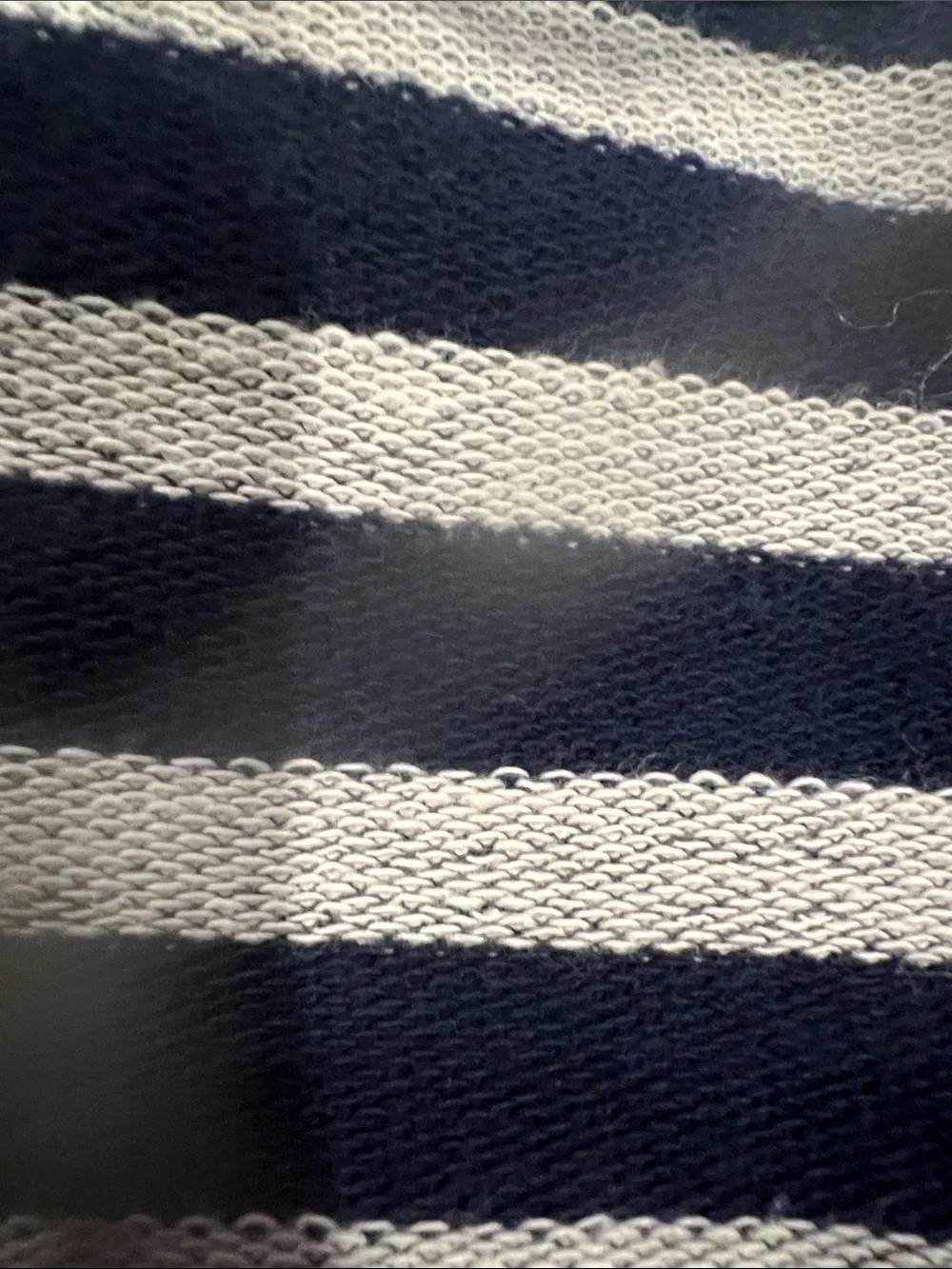 GAP kids Navy and White Striped Crewneck Sweater